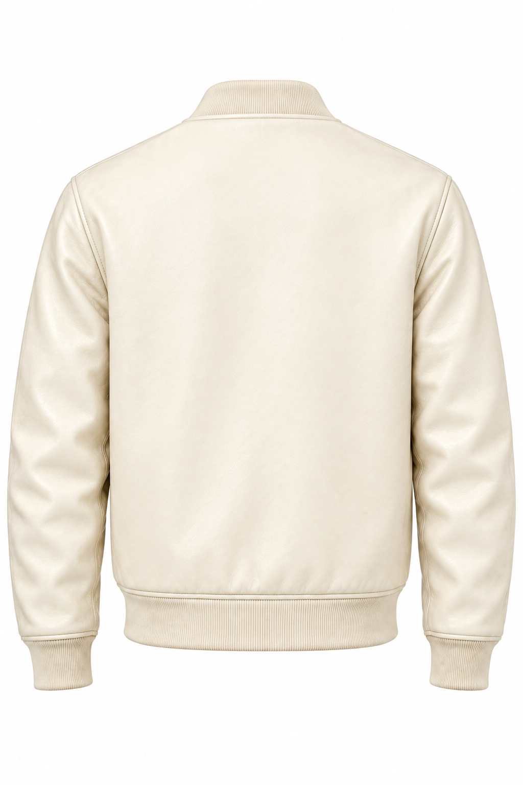 Cream Bomber Plain Back